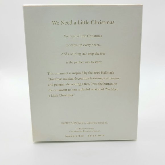 Hallmark Keepsake 2010 "We Need a Little Christmas" ornament - Picture 5 of 6